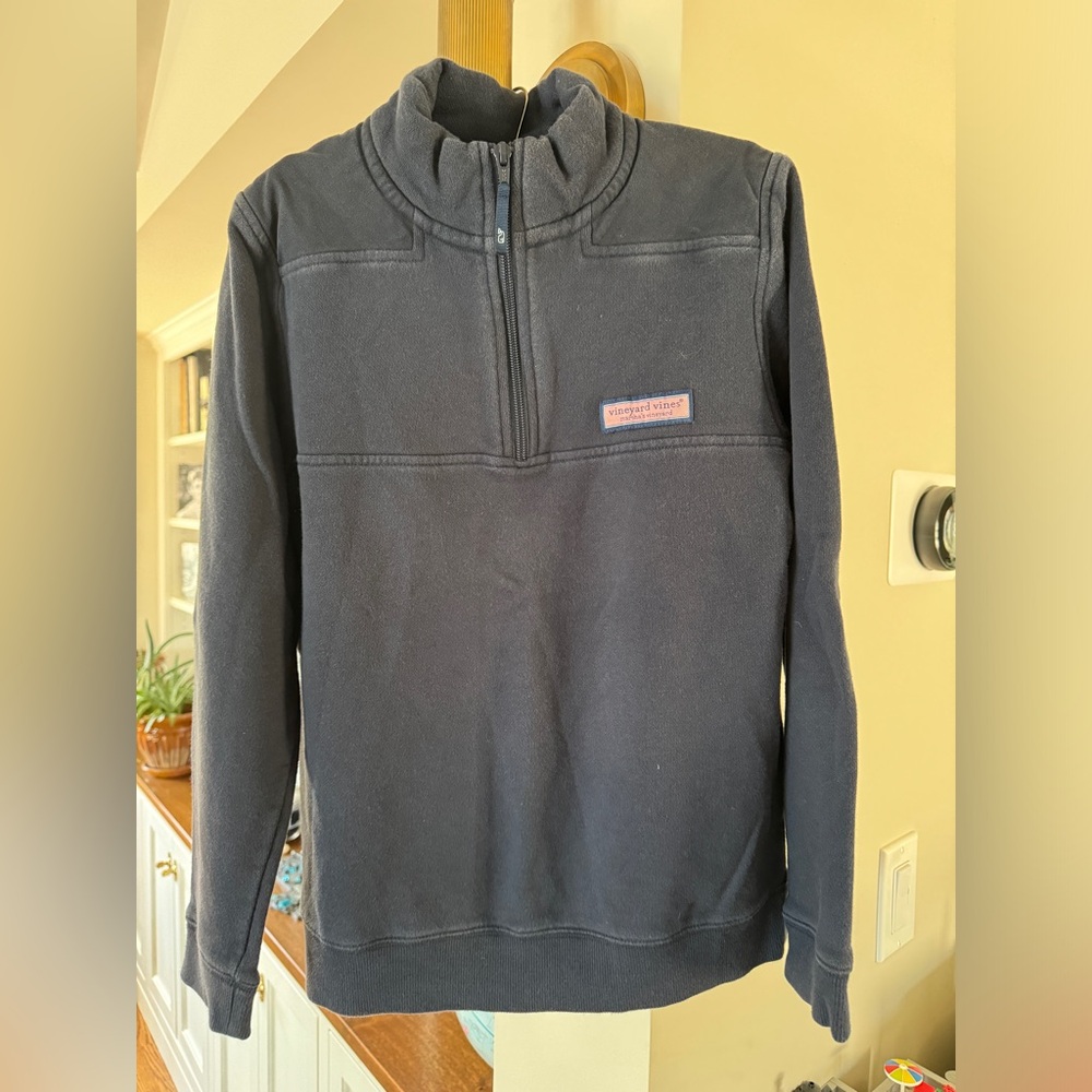Vineyard Vines Quarter Zip pullover, boys size M (12-14) BLUE